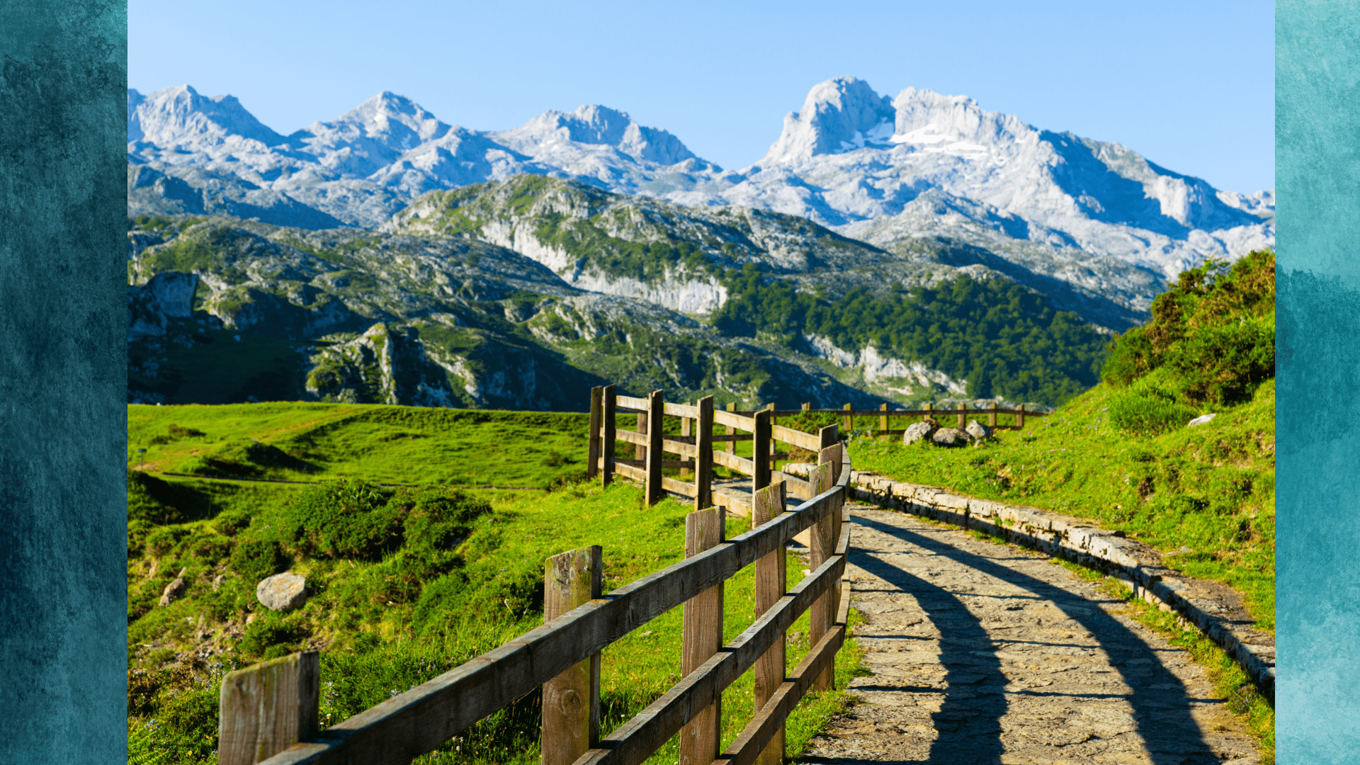 Pasarela al lago Enos-Parque Nacional de los Picos de Europa
